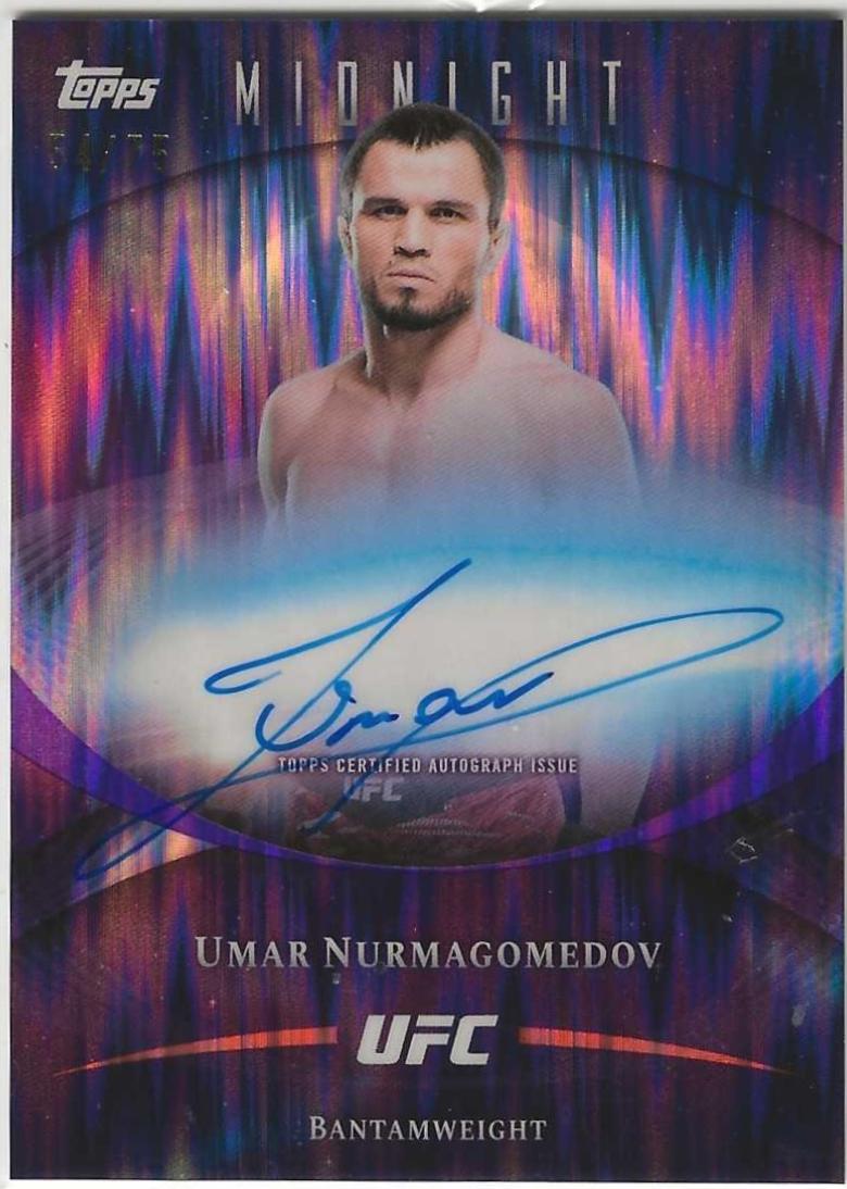 Umar Nurmagomedov 2026 Topps Midnight UFC Base Autographs #BAV-UN Dusk