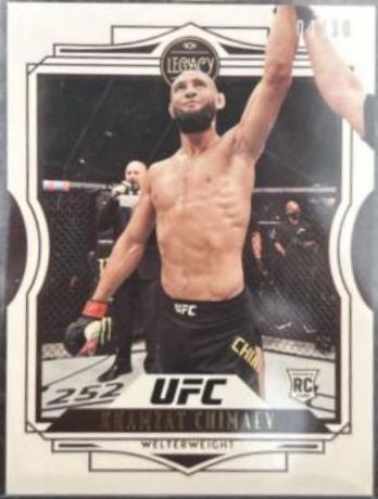Khamzat Chimaev 2021 Panini Chronicles UFC Base Legacy #44 Gold