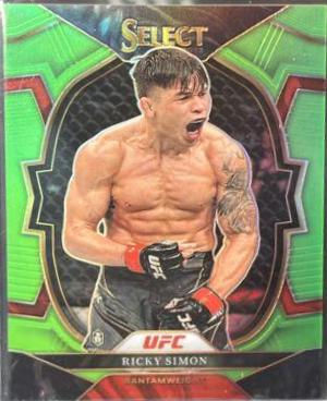 Ricky Simon 2023 Panini Select UFC Concourse #91 Neon Green