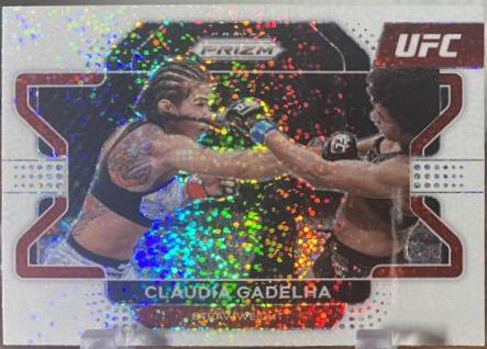 Claudia Gadelha 2022 Panini Prizm UFC Base #19 White Sparkle