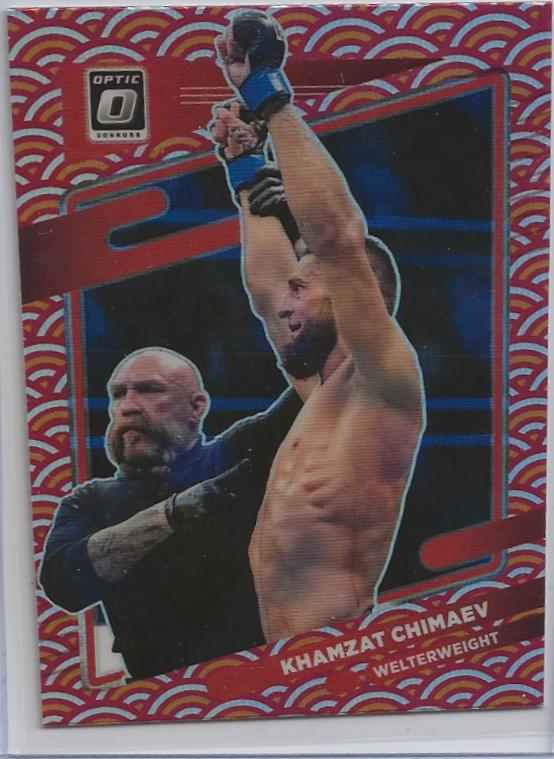 Khamzat Chimaev 2022 Panini Donruss Optic UFC Base #72 Photon