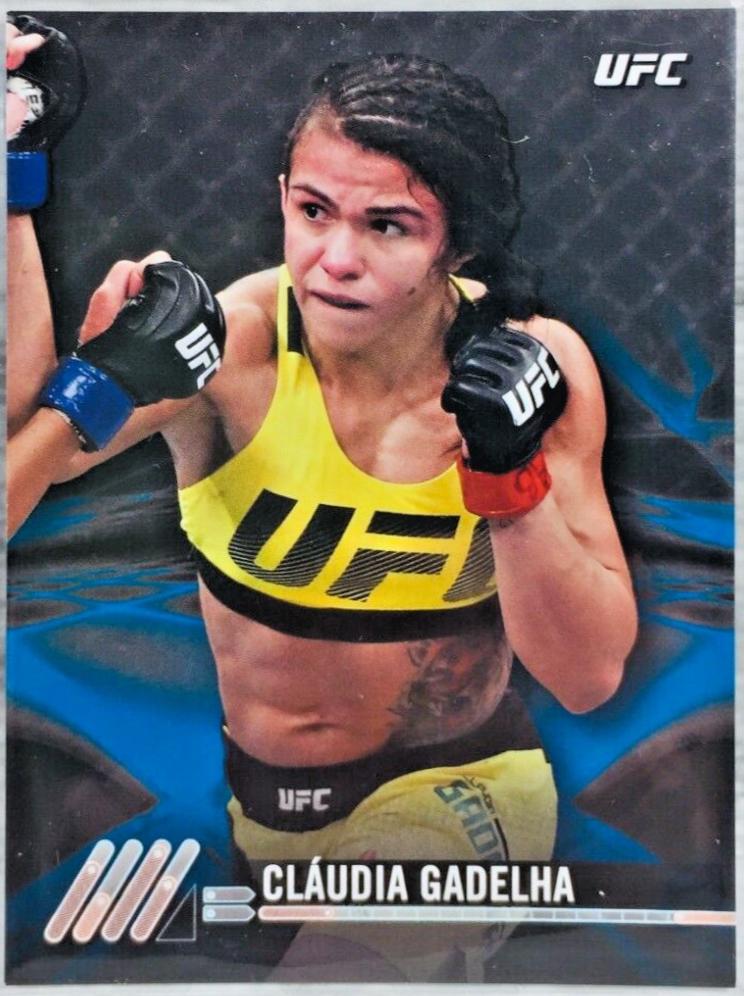 Claudia Gadelha 2017 Topps UFC Knockout Base #28 Blue