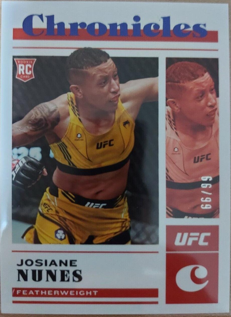 Josiane Nunes 2023 Panini Chronicles UFC Base Chronicles #100 Blue