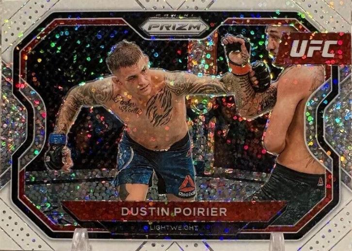 Dustin Poirier 2021 Panini Prizm UFC Base #128 White Sparkle