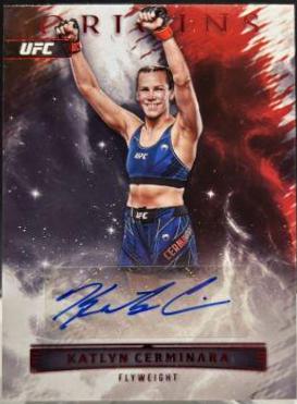 Katlyn Cerminara 2023 Panini Chronicles UFC Origins Autographs #33 Red