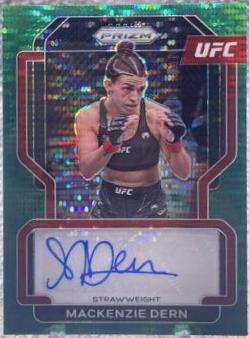 Mackenzie Dern 2022 Panini Prizm UFC Signatures #2 Green Pulsar