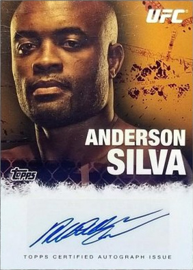 Anderson Silva 2010 Topps UFC Fighter and Personalities Autographs #FA-AS Red