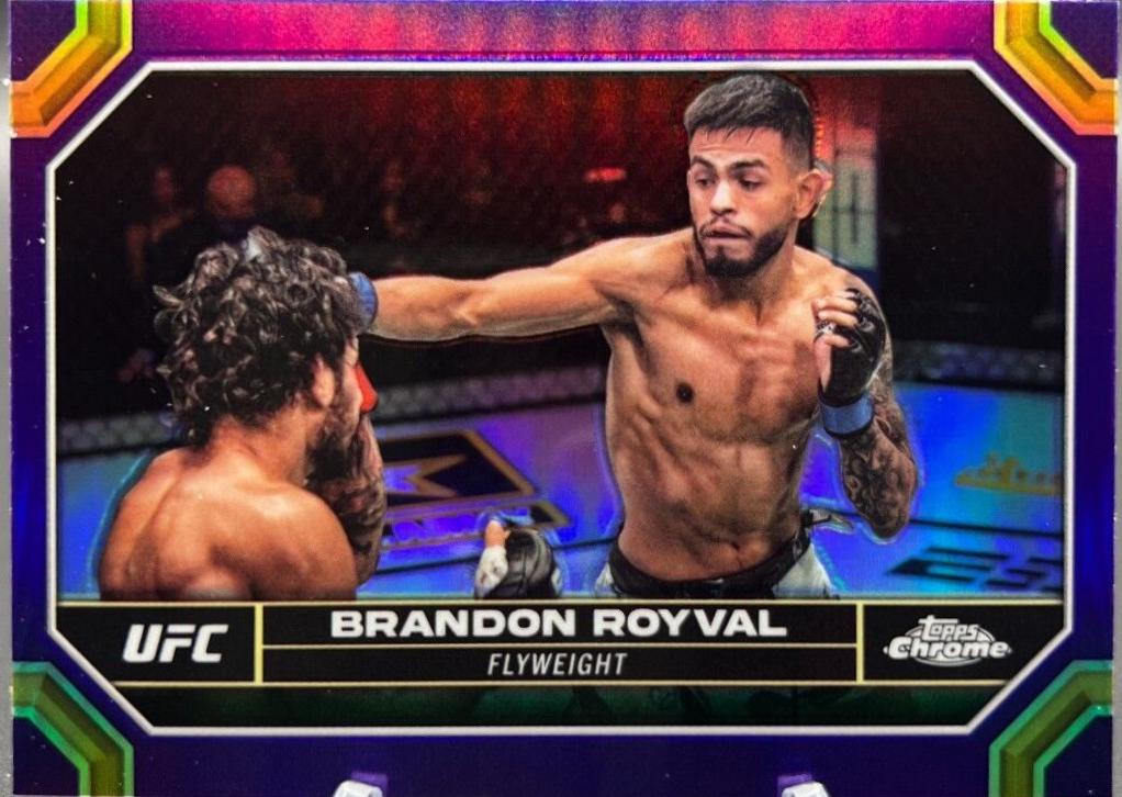 Brandon Royval 2024 Topps Chrome UFC Base #31 Purple Refractor