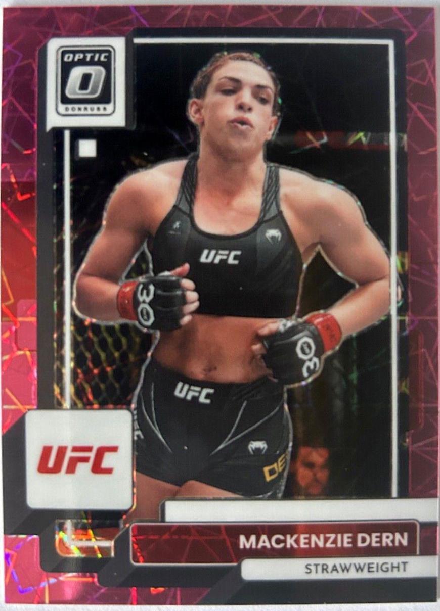 Mackenzie Dern 2023 Panini Donruss Optic UFC Base #58 Pink Velocity
