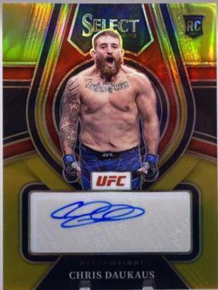 Chris Daukaus 2022 Panini Select UFC Rookie Signatures #3 Gold