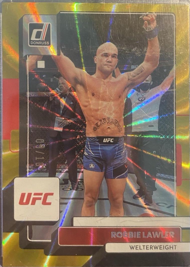 Robbie Lawler 2023 Panini Donruss UFC Base #177 Gold Laser