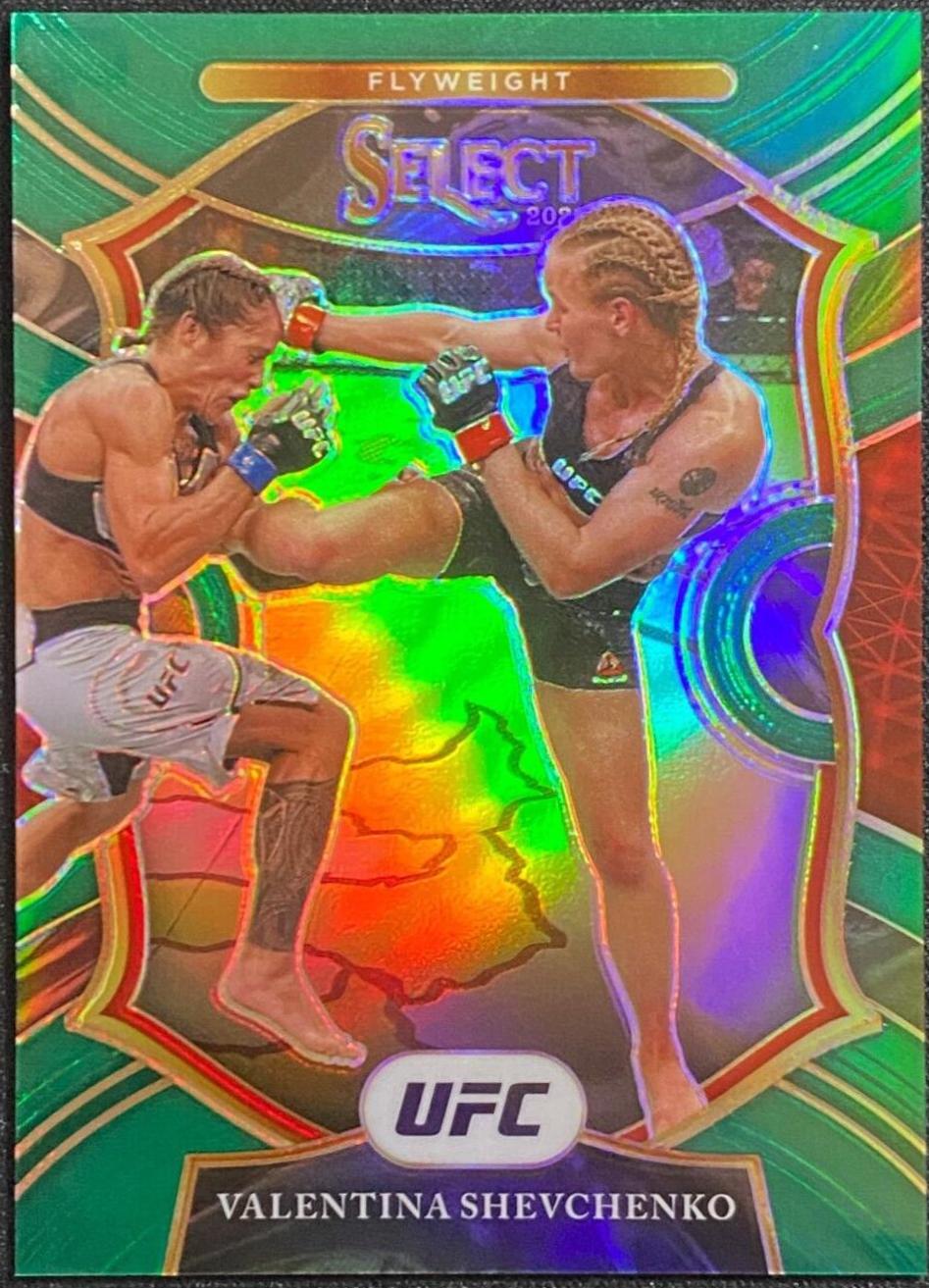 Valentina Shevchenko 2021 Panini Select UFC Concourse #33 Green