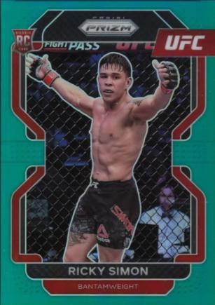 Ricky Simon 2022 Panini Prizm UFC Base #112 Teal
