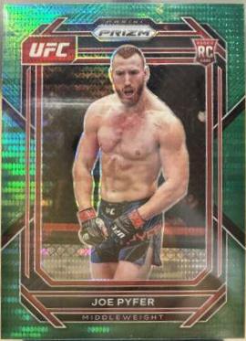 Joe Pyfer 2023 Panini Prizm UFC Base #159 Green Pulsar