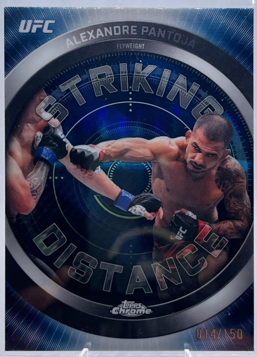 Alexandre Pantoja 2026 Topps Chrome UFC Striking Distance #SD-6 Blue Refractor