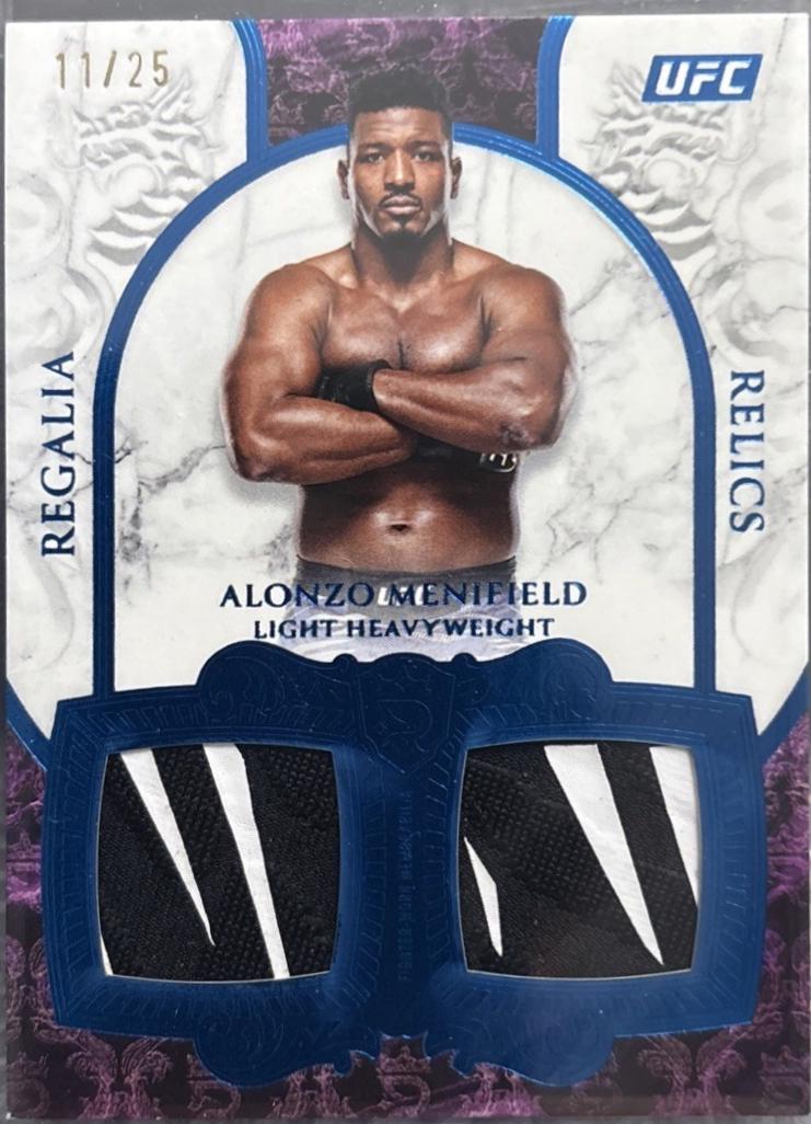 Alonzo Menifield 2025 Topps Royalty UFC Regalia Relics #RR-AM Blue