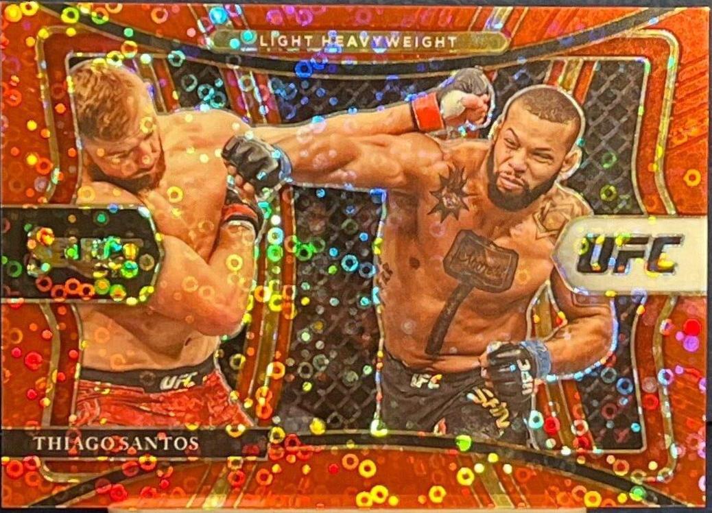 Thiago Santos 2021 Panini Select UFC Premier Level #106 Red Disco