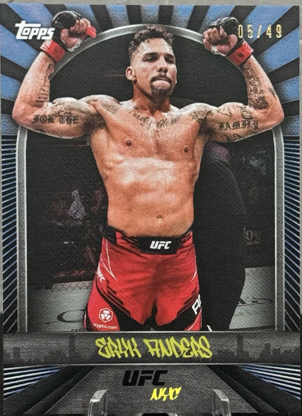 Eryk Anders 2024 Topps UFC NYC Base #12 Blue