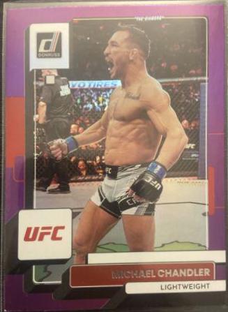 Michael Chandler 2023 Panini Donruss UFC Base #175 Purple Laser