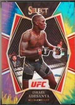 Israel Adesanya 2022 Panini Select UFC Premier Level #121 Tie Dye