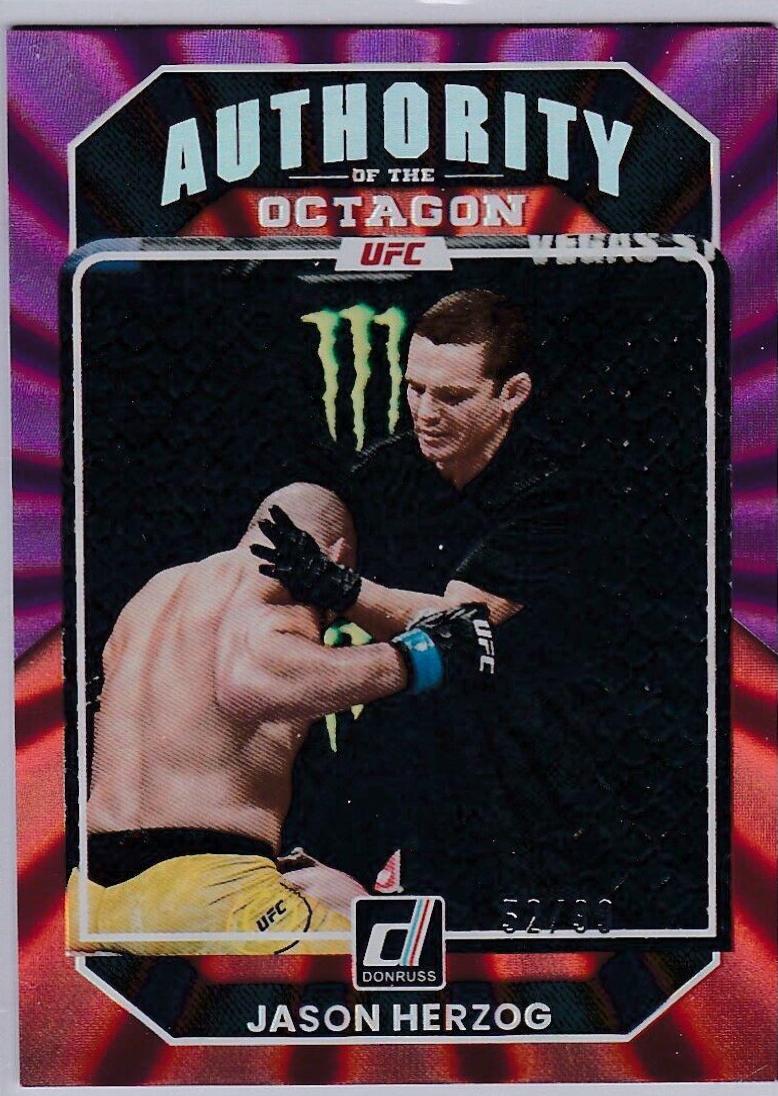 Jason Herzog 2023 Panini Donruss UFC Base #223 Purple Laser