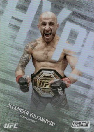 Alexander Volkanovski 2025 Topps Stadium Club UFC Hype Machines #HM-6 Gold Rainbow
