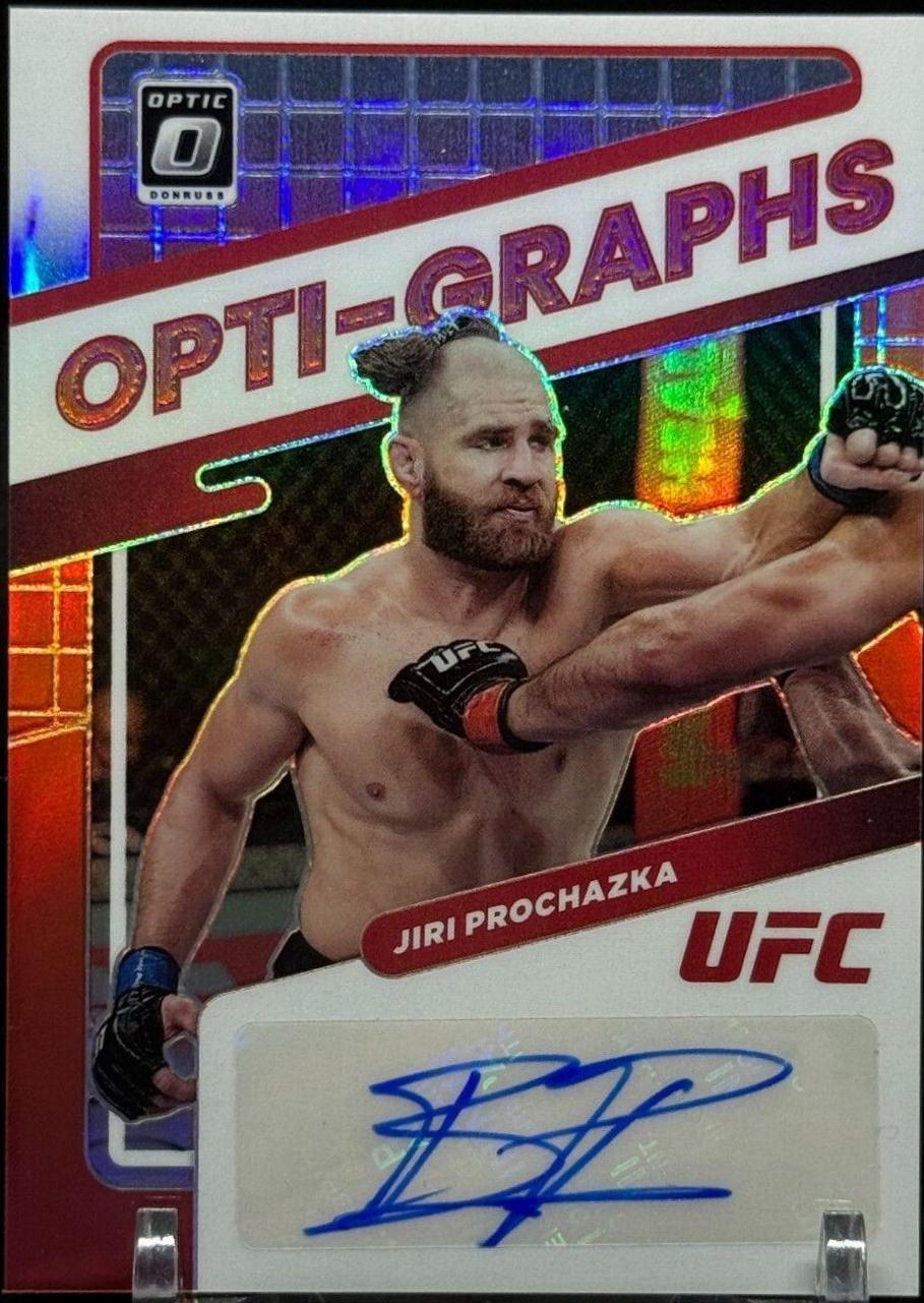 Jiri Prochazka 2022 Panini Donruss Optic UFC Opti-Graphs #25 Red