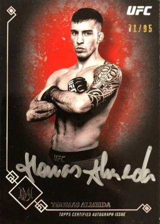 Thomas Almeida 2017 Topps Museum Collection UFC Museum Autographs #MA-TA Gold