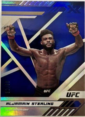 Aljamain Sterling 2021 Panini Chronicles UFC Base XR #197 Blue