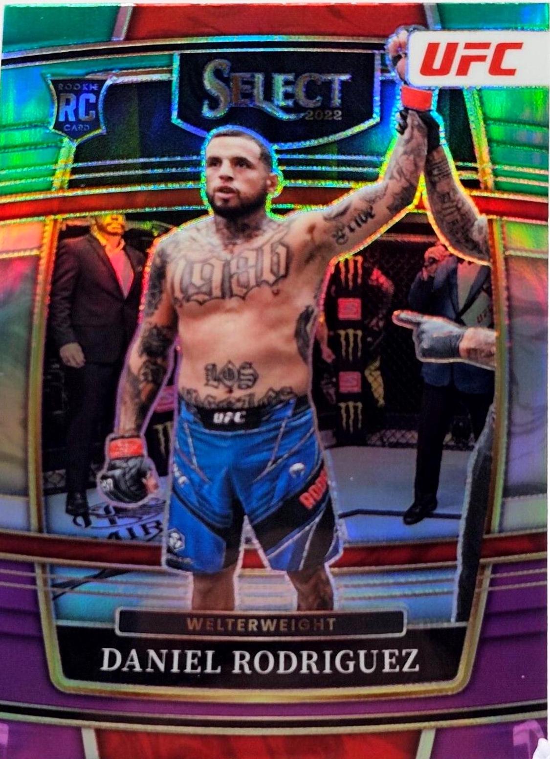Daniel Rodriguez 2022 Panini Select UFC Concourse #21 Green and Purple
