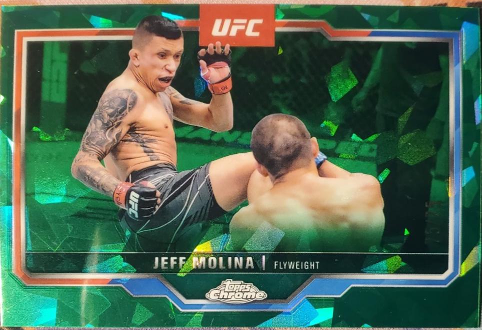 Jeff Molina 2025 Topps Chrome Sapphire UFC Base Sapphire #90 Green Sapphire