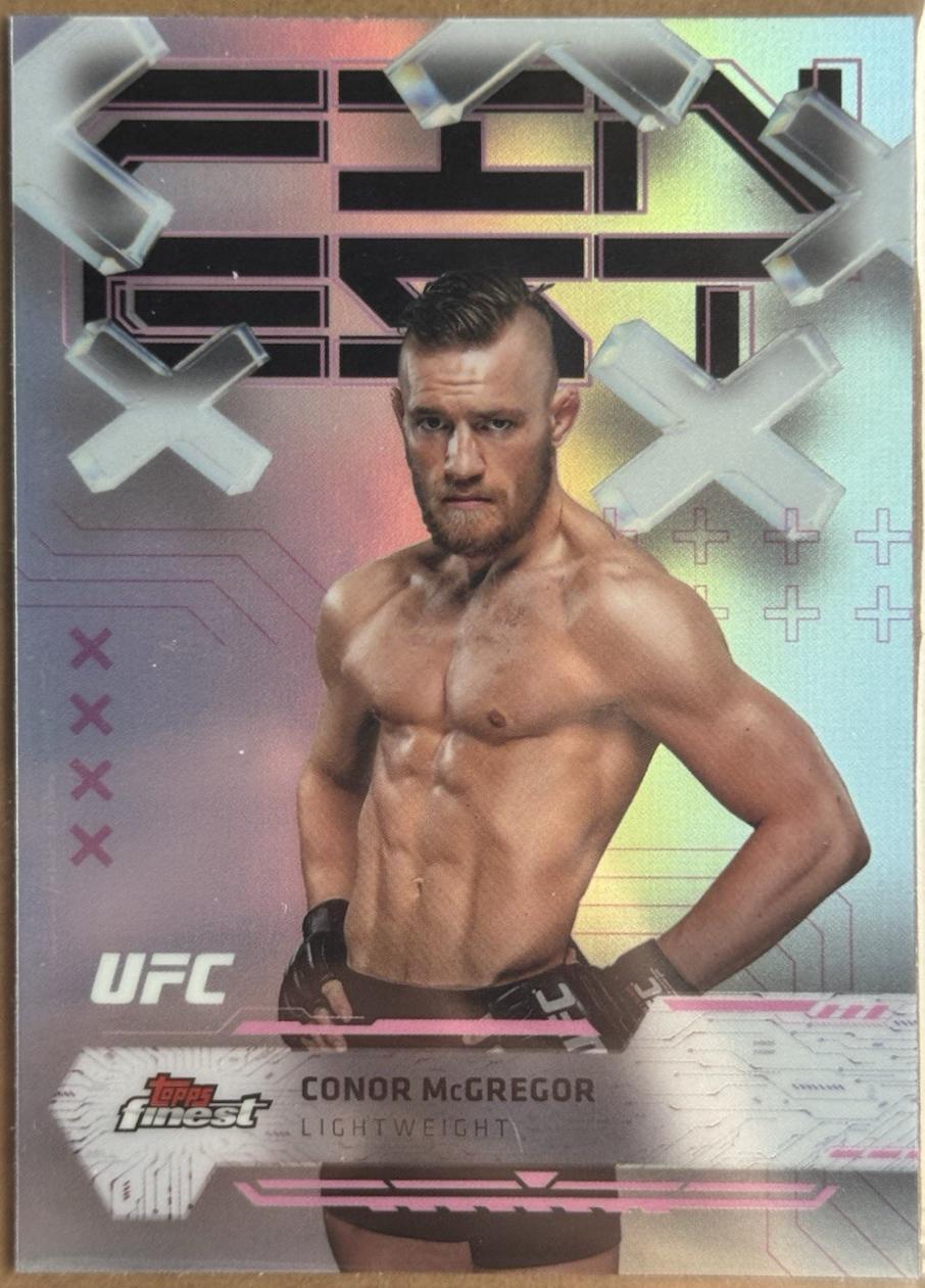 Conor McGregor 2025 Topps Finest UFC Base Common #89 Refractor