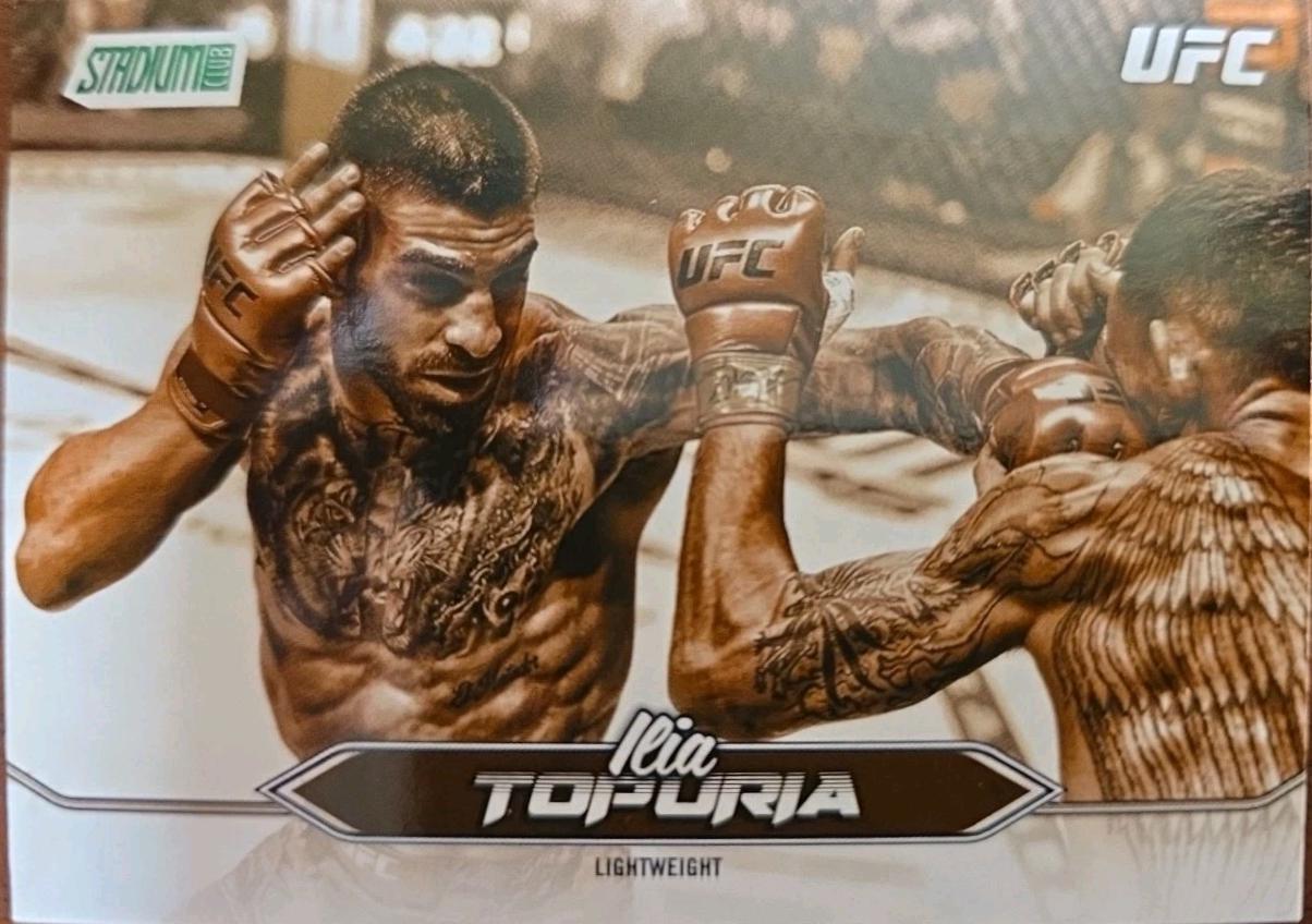 Ilia Topuria 2025 Topps Stadium Club UFC Base #23 Sepia