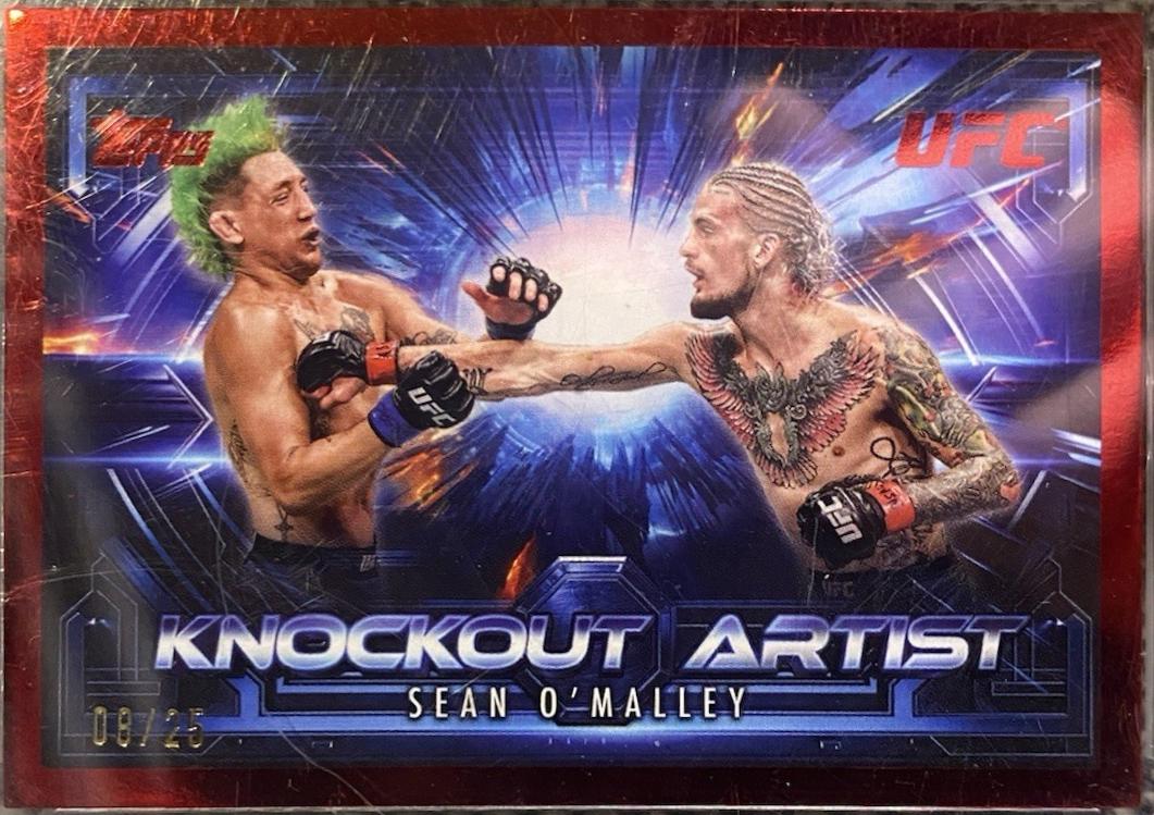 Sean O'Malley 2025 Topps Knockout UFC Knockout Artists #KA-17 Red