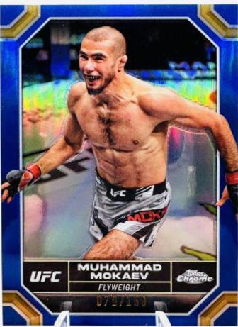 Muhammad Mokaev 2024 Topps Chrome UFC Base #144 Blue Refractor