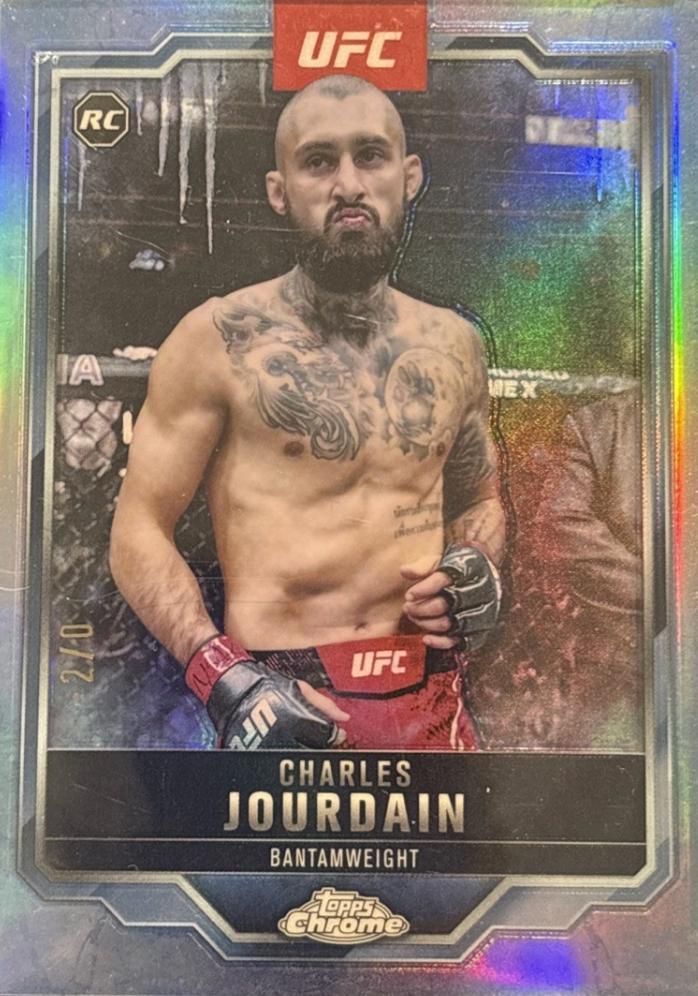 Charles Jourdain 2025 Topps Chrome UFC Base #67 FrozenFractor