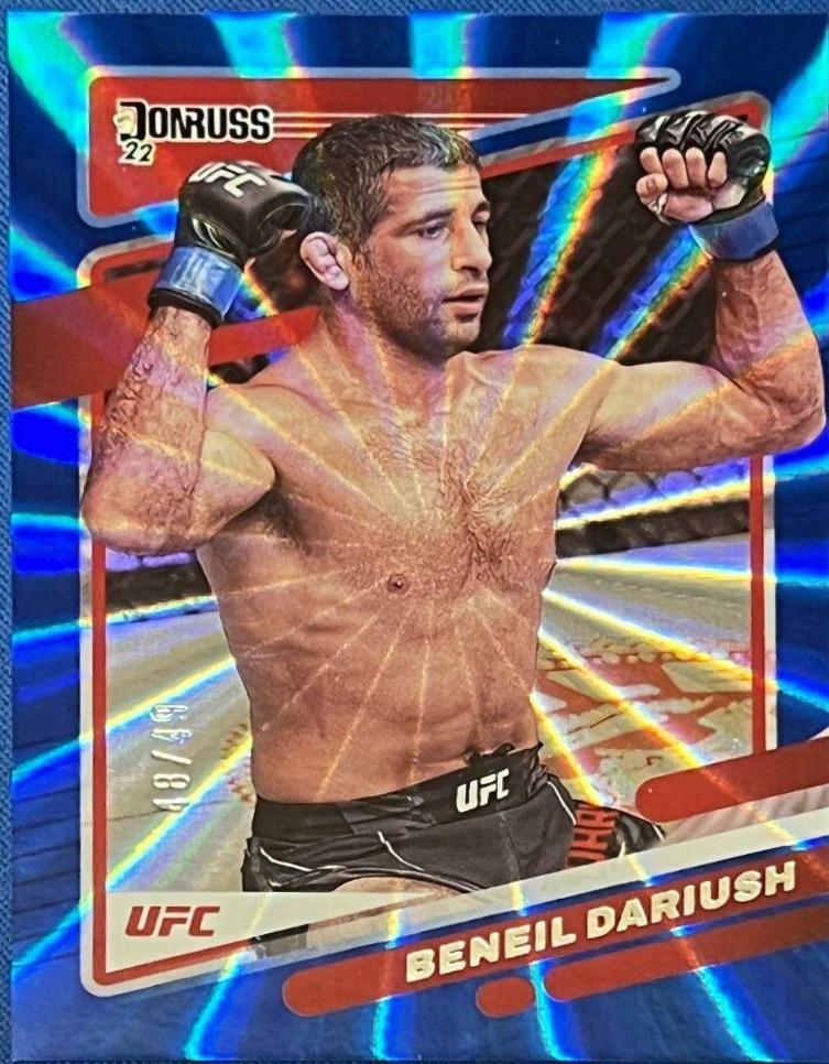 Beneil Dariush 2022 Panini Donruss UFC Base #25 Blue