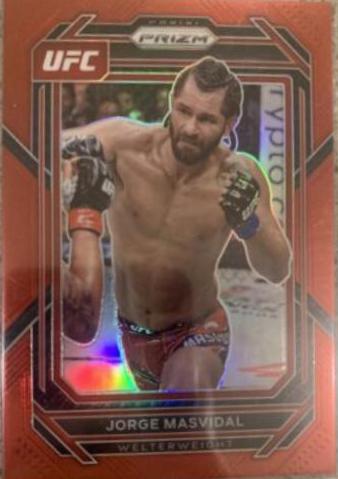 Jorge Masvidal 2023 Panini Prizm UFC Base #189 Red