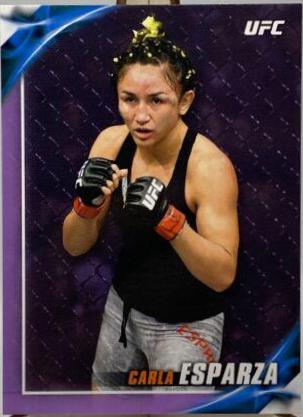 Carla Esparza 2019 Topps UFC Knockout Base #45 Purple