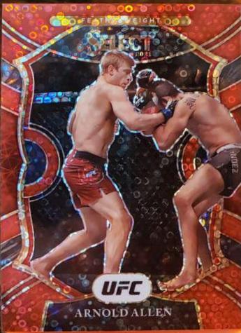 Arnold Allen 2021 Panini Select UFC Concourse #76 Red Disco