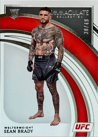 Sean Brady 2022 Panini Immaculate UFC Base #98 Platinum