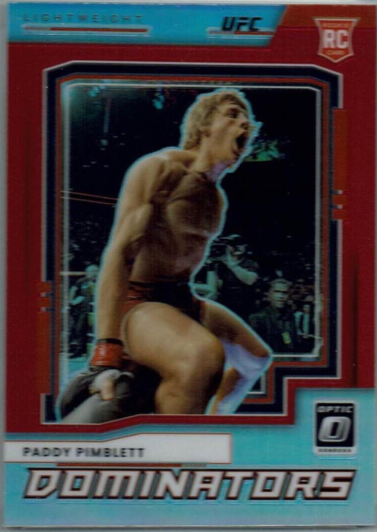 Paddy Pimblett 2022 Panini Donruss Optic UFC Dominators #9 Red