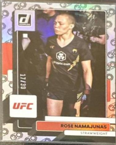 Rose Namajunas 2023 Panini Donruss UFC Base #197 30th Anniversary
