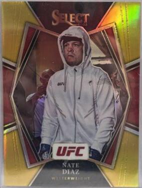 Nate Diaz 2022 Panini Select UFC Premier Level #102 Gold