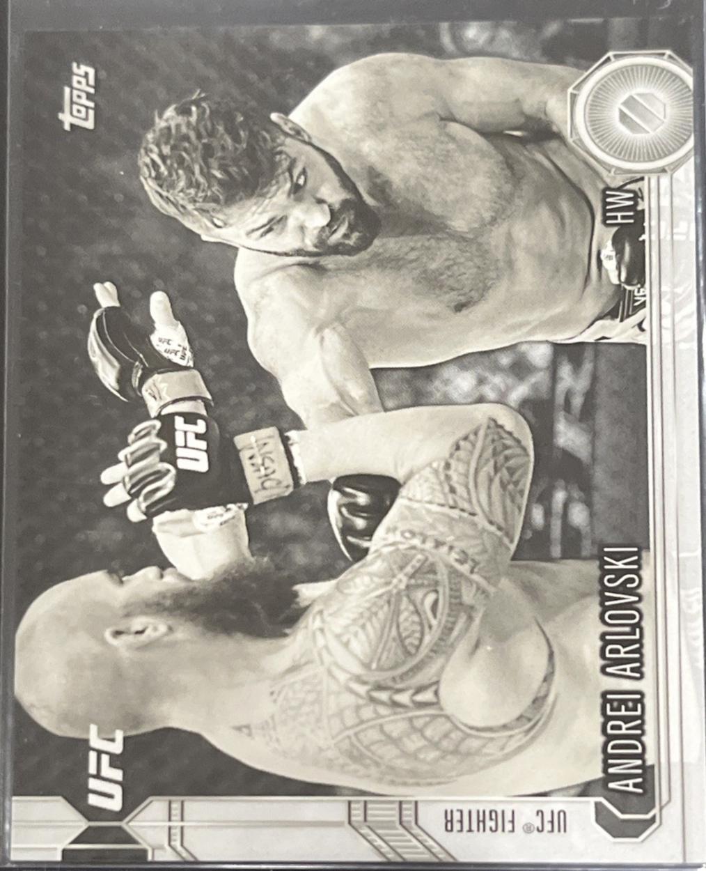 Andrei Arlovski 2015 Topps UFC Chronicles Base #9 Black and White