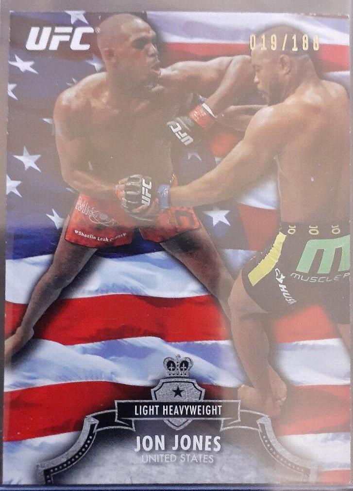 Jon Jones 2012 Topps UFC Bloodlines Base #75 Flag