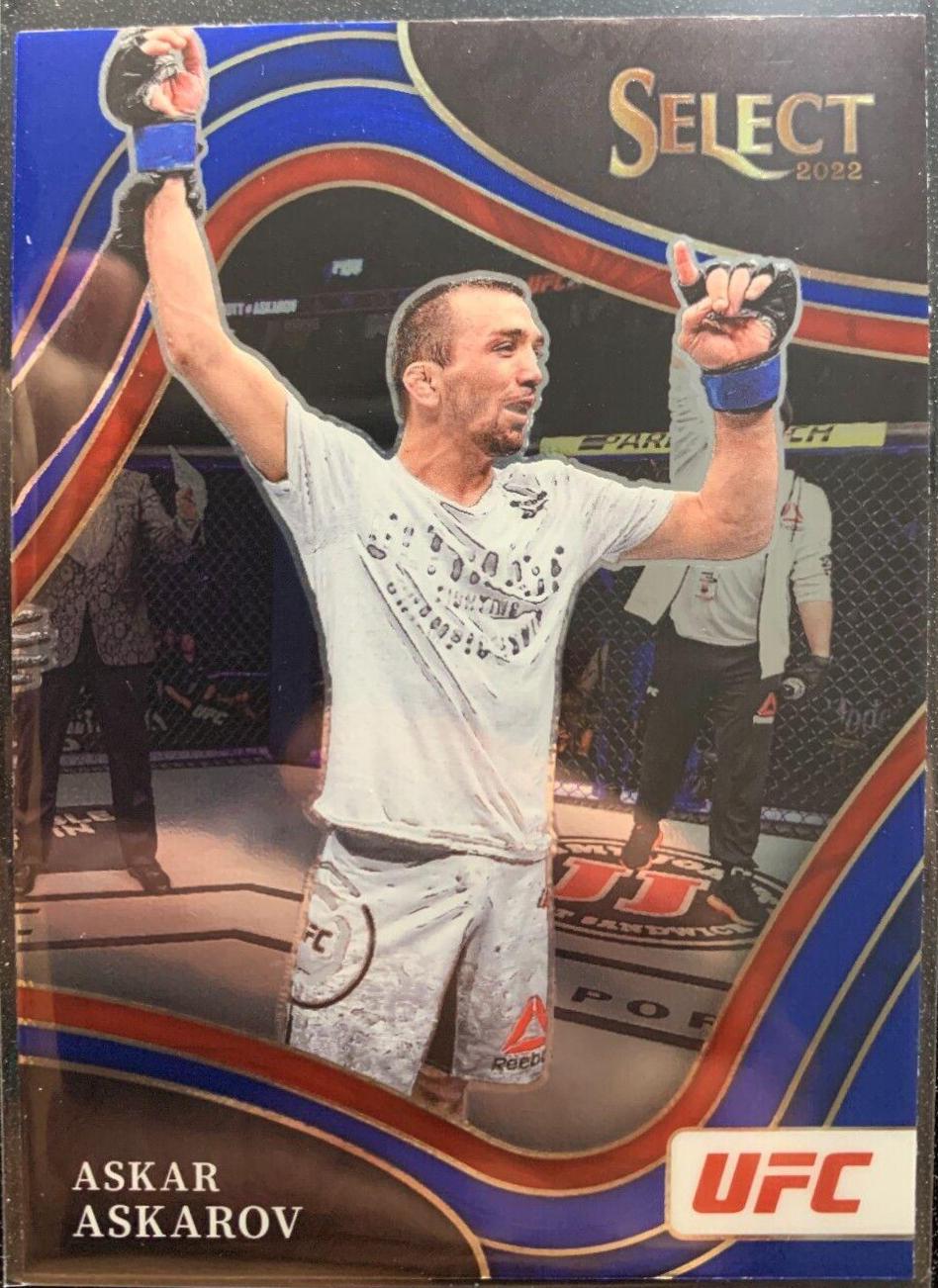 Askar Askarov 2022 Panini Select UFC Octagonside #205 Blue Prizm