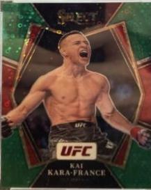 Kai Kara-France 2022 Panini Select UFC Premier Level #112 Green Disco