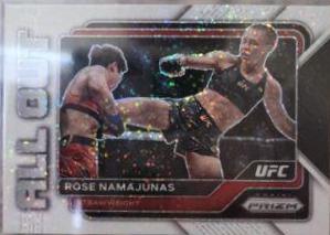 Rose Namajunas 2023 Panini Prizm UFC All Out #13 White Sparkle
