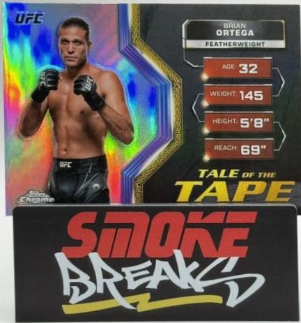 Brian Ortega 2024 Topps Chrome UFC Tale of the Tape #TFT-8 Refractor